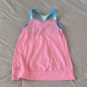 pink nike tank top